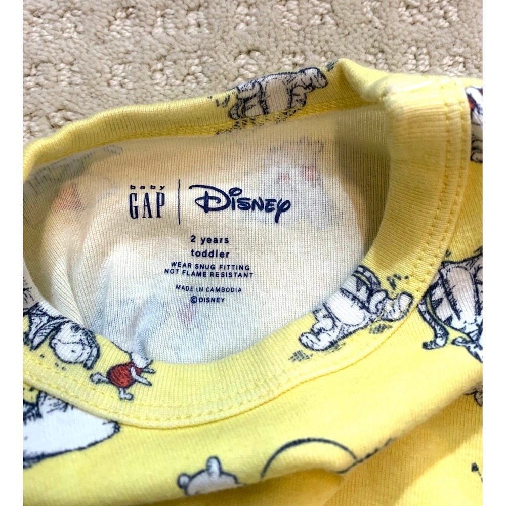 Baby Gap Winnie the Pooh Unisex Pajamas | Size 2 years toddler - Picture 8 of 8
